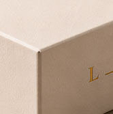 Cream rigid board box