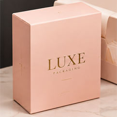 Blush pink cosmetic box