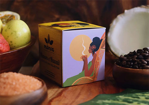 Cream box with printed lid message